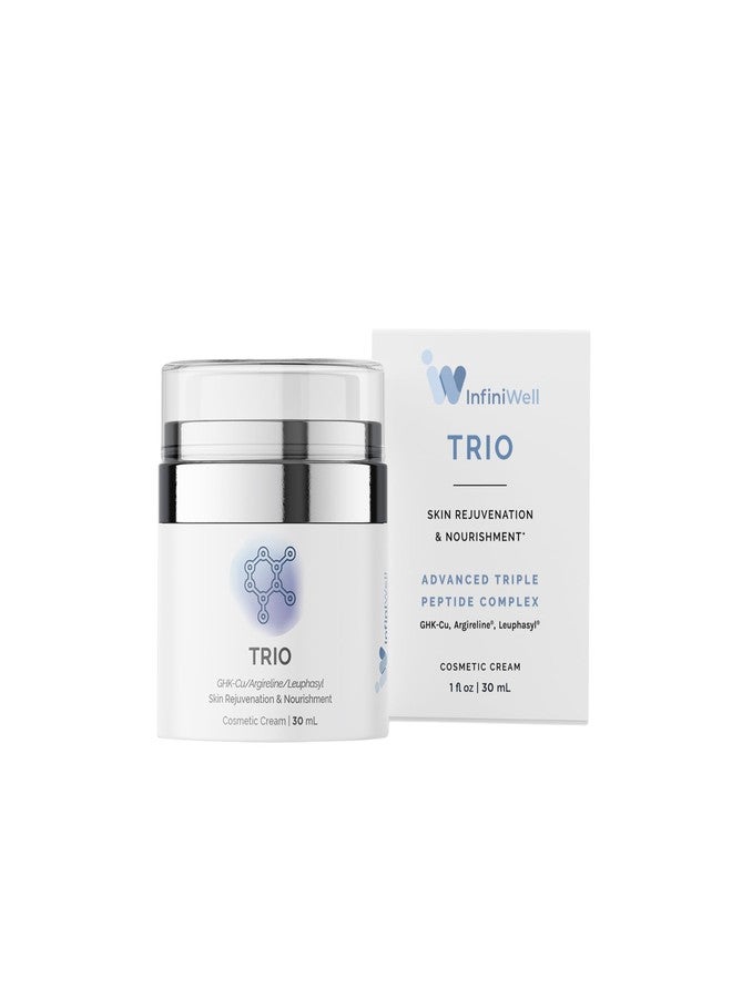 InfiniWell Trio Anti Aging Face Moisturizer & Wrinkle Cream - Advanced Triple Peptide Complex - Support Healthy Hydration Levels, Collagen & Elastin Production (30 ml) - Image 2